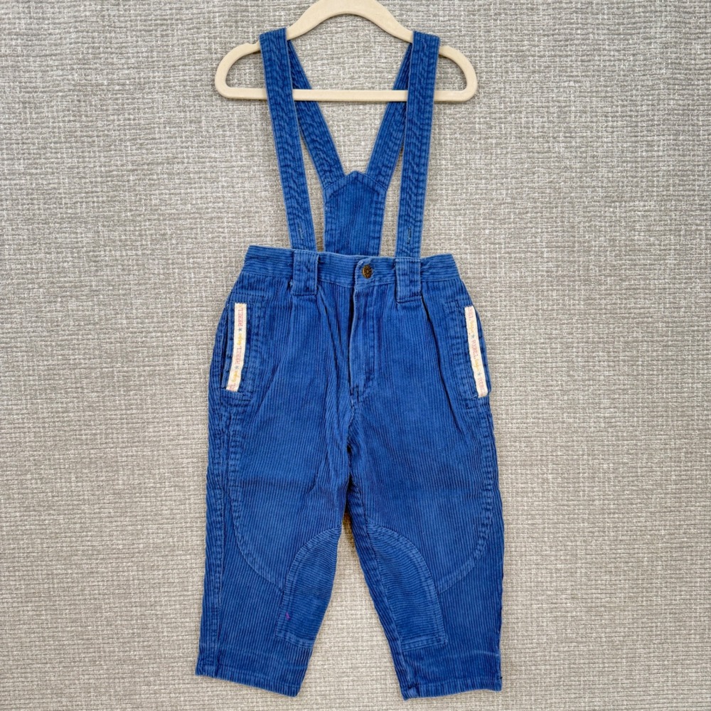 Little Rebels Blue‎ Corduroy Overalls Suspender Pants Size 3T Kids Cotton